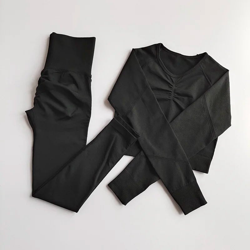 2pcs Women Seamless Workout Suits