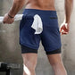blue sports shorts