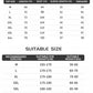 This image shows a size chart for the "High-Quality Polyester Running T-shirt." It includes measurements for top sizes M to 5XL, indicating length, bust, sleeve length, and shoulder width in centimeters. The chart also recommends suitable sizes based on height (in cm) and weight (in kg) ranges to guide customers in selecting the appropriate fit.