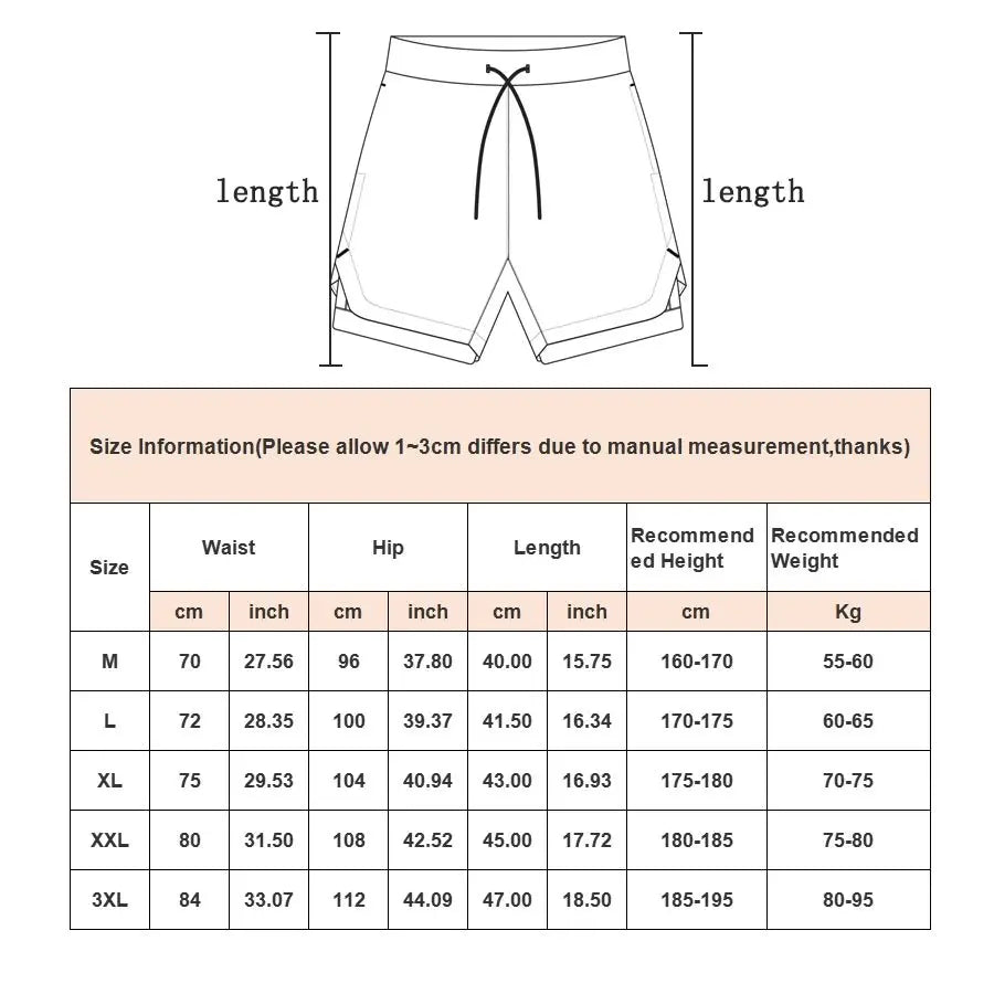 male sport shorts