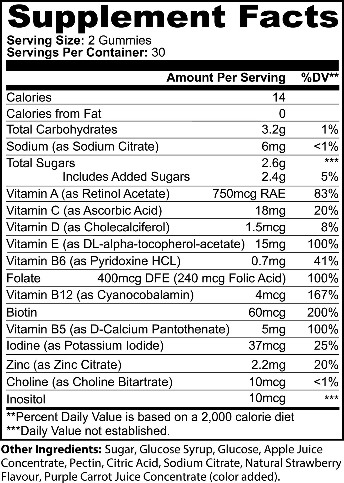 Multivitamin Bear Gummies (Adult) - Sumar Fitness