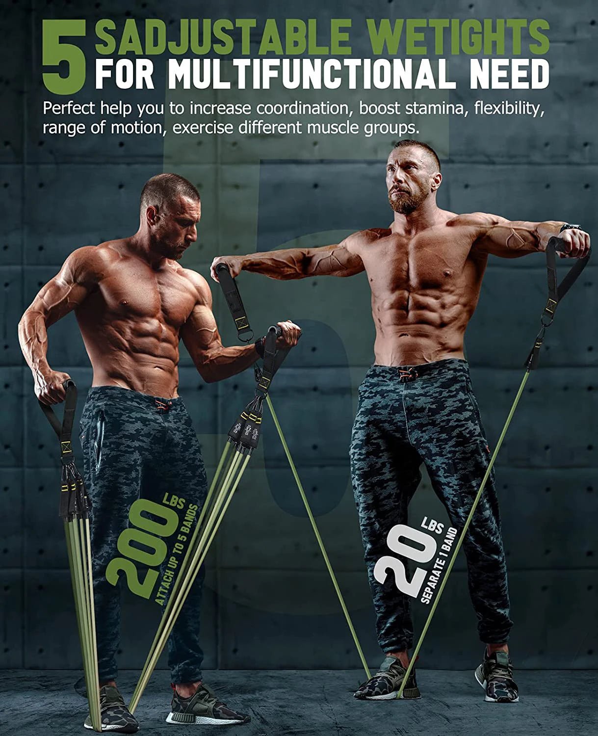 resistance bands set exercise bands