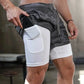 sports shorts with zip pockets