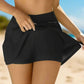 womens black swim shorts