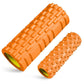 This vibrant orange foam roller set is perfect for muscle relaxation and deep tissue massage. Its firm structure helps release tension and promotes faster muscle recovery post-exercise.