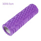 This purple foam roller, sized at 30x9.5 cm, is designed to assist with muscle massage and back training. It enhances flexibility, relieves muscle tension, and aids in post-workout recovery.